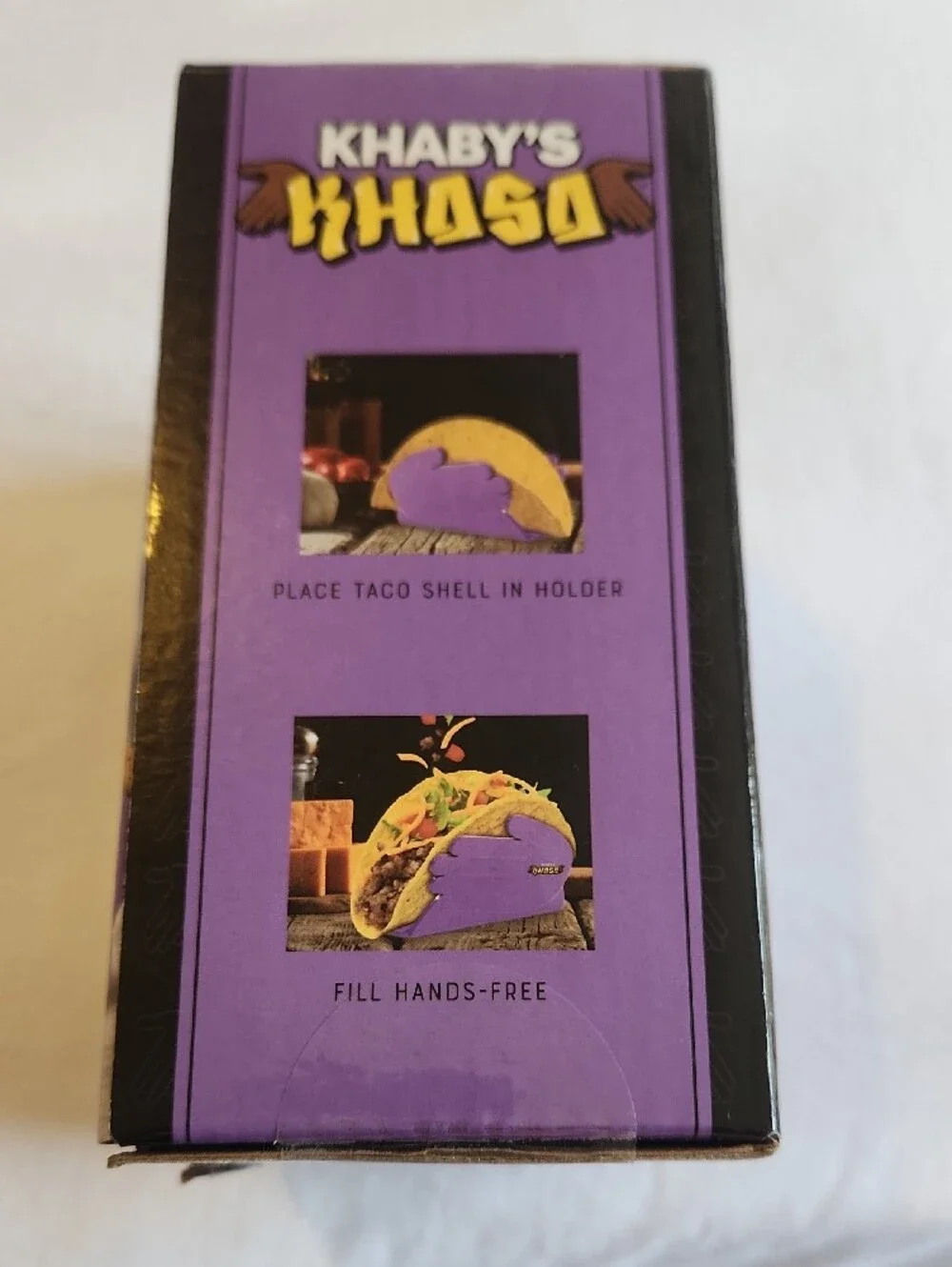 Khaby's Khassa Purple Taco Holder Set - Set of 4